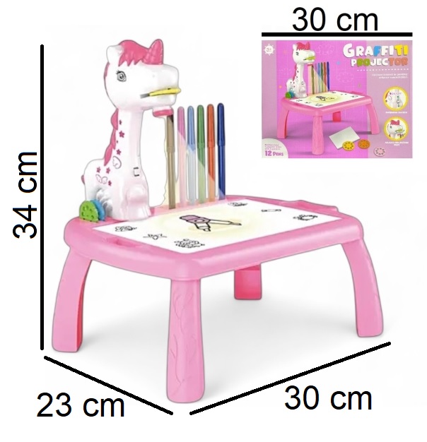 Juguetes Mesa con Proyector - Unicornio, a pilas al por mayor