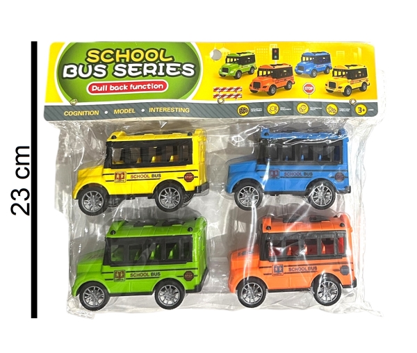 Juguetes Vehiculos x4 - Buses, a friccion al por mayor