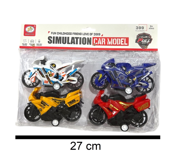 Juguetes Vehiculos x4 - Motos, a friccion al por mayor