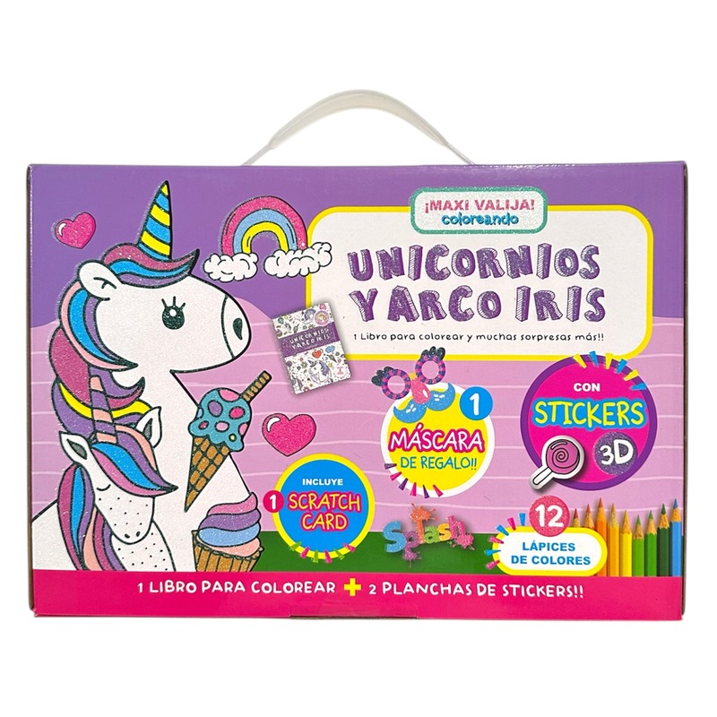 Juguetes Maxi Valija Unicornios y Arcoiris, al por mayor
