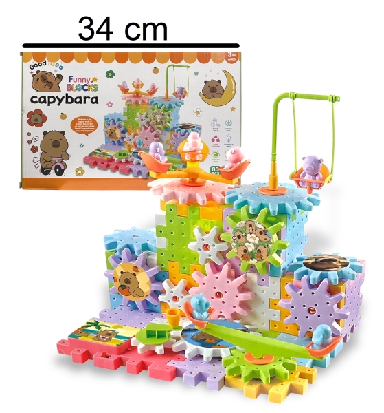 Juguetes Bloques Didácticos x83 pcs Capibara, al por mayor