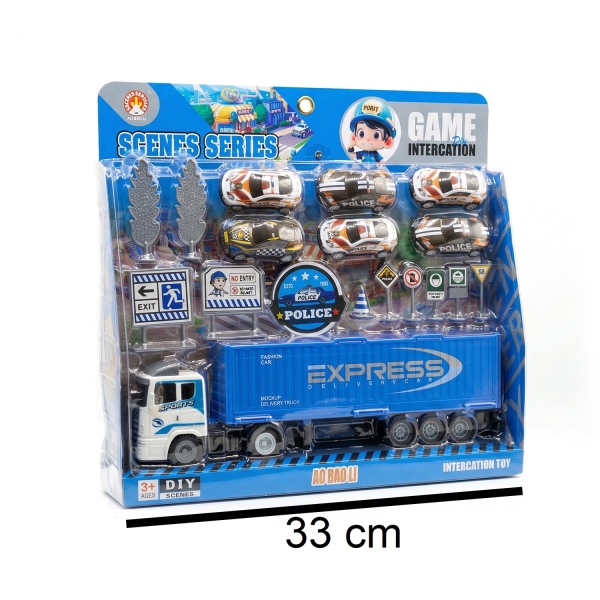 Juguetes Set de Vehiculos - Policía, a friccion al por mayor