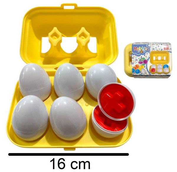 Juguetes Huevos Didácticos x6, al por mayor