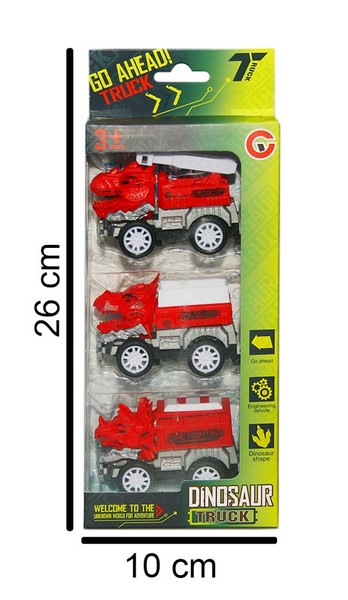 Juguetes Autos Dino x3 - Bommberos, a friccion al por mayor