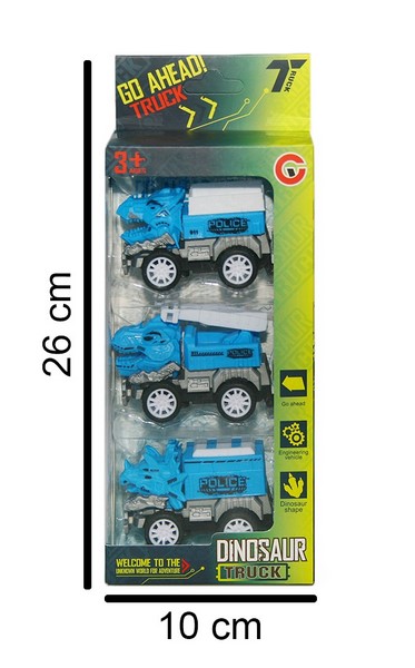 Juguetes Autos Dino x3 - Policías, a friccion al por mayor