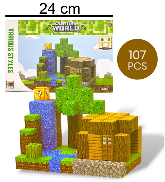 Juguetes Magnéticos - Minecraft Bloques x107pcs, al por mayor