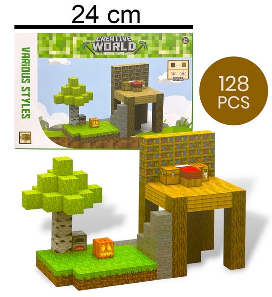 Juguetes Magnéticos - Minecraft Bloques x128pcs, al por mayor