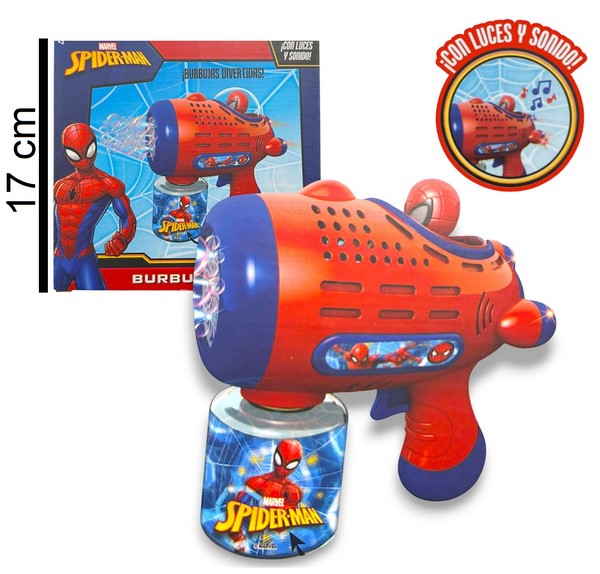 Juguetes Burbujero Pistola con Tanque - Spiderman, a pilas al por mayor