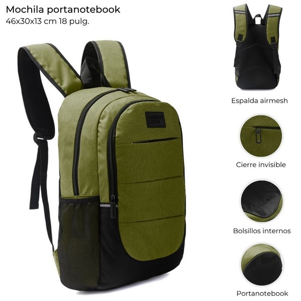 Juguetes Mochila 18´´ Wanderlust Verde, al por mayor
